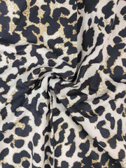 Leopard Sweetheart Neck Maxi Dress