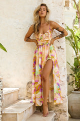 Holiday Hype Maxi Dress - Yellow Multi