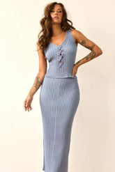 Soft Form Knit Top - Blue