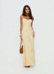 Members Only Maxi Dress Lemon