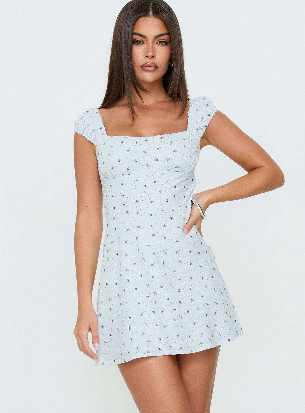 Fenrir Ruched Mini Dress Multi Floral