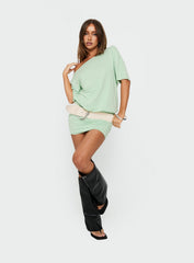 Ashlinn Off Shoulder Drapey Mini Dress Jelly Mint