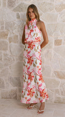 Marlie Maxi Dress - Pink Floral