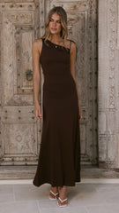 Delow Maxi Dress - Brown