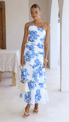 Nalani Maxi Dress - Blue Floral