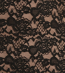 Something Chic V-Neck Lace Ruffle Mini Dress