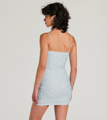 Dose Of Sweetness Bodycon Floral Mini Dress