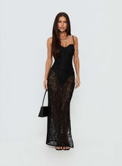 Yvanna Lace Maxi Dress Black