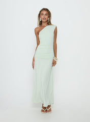 Gwenneth One Shoulder Maxi Dress Jelly Mint