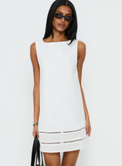 Haily Babydoll Mini Dress White