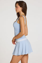 Modal Mini Dress in Light Blue