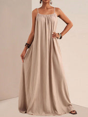 Spaghetti Strap Flowy Maxi Dress