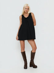 Antiquity Swing Mini Dress Black