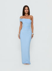 Spritzia One Shoulder Maxi Dress Blue
