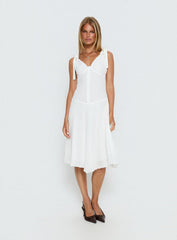 Danira Midi Dress White
