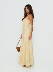 Members Only Maxi Dress Lemon