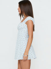 Fenrir Ruched Mini Dress Multi Floral