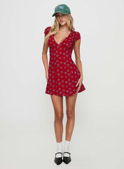 Cannelloni Mini Dress Red