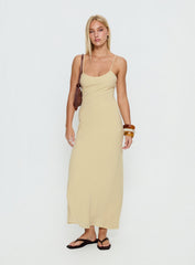 Montie Scoop Maxi Dress Lemon