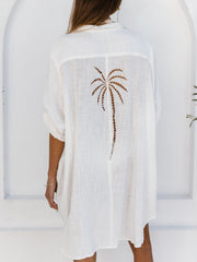 Relaxed Fit Button-Down Shirt Dress
