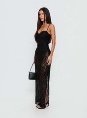 Yvanna Lace Maxi Dress Black