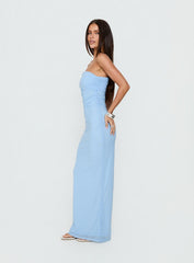 Spritzia One Shoulder Maxi Dress Blue