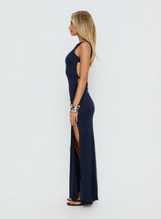 Kaidee Ruched Maxi Dress Midnight