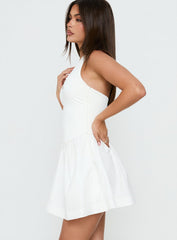 Allyce Halter Mini Dress White