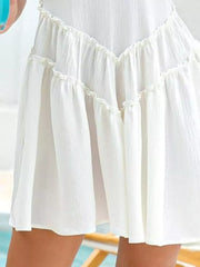 Round Neck Sleeveless Mini Dress