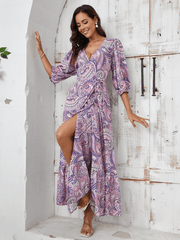 Western Wonder Paisley Print Maxi Dress