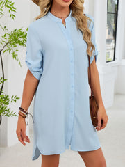 Casual Button-Down Shirt Dress