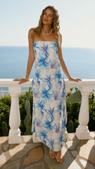 Dannah Maxi Dress - Ocean Bloom