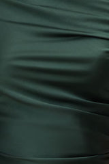 Jayde Stretch Satin Maxi Dress-Scarab Green