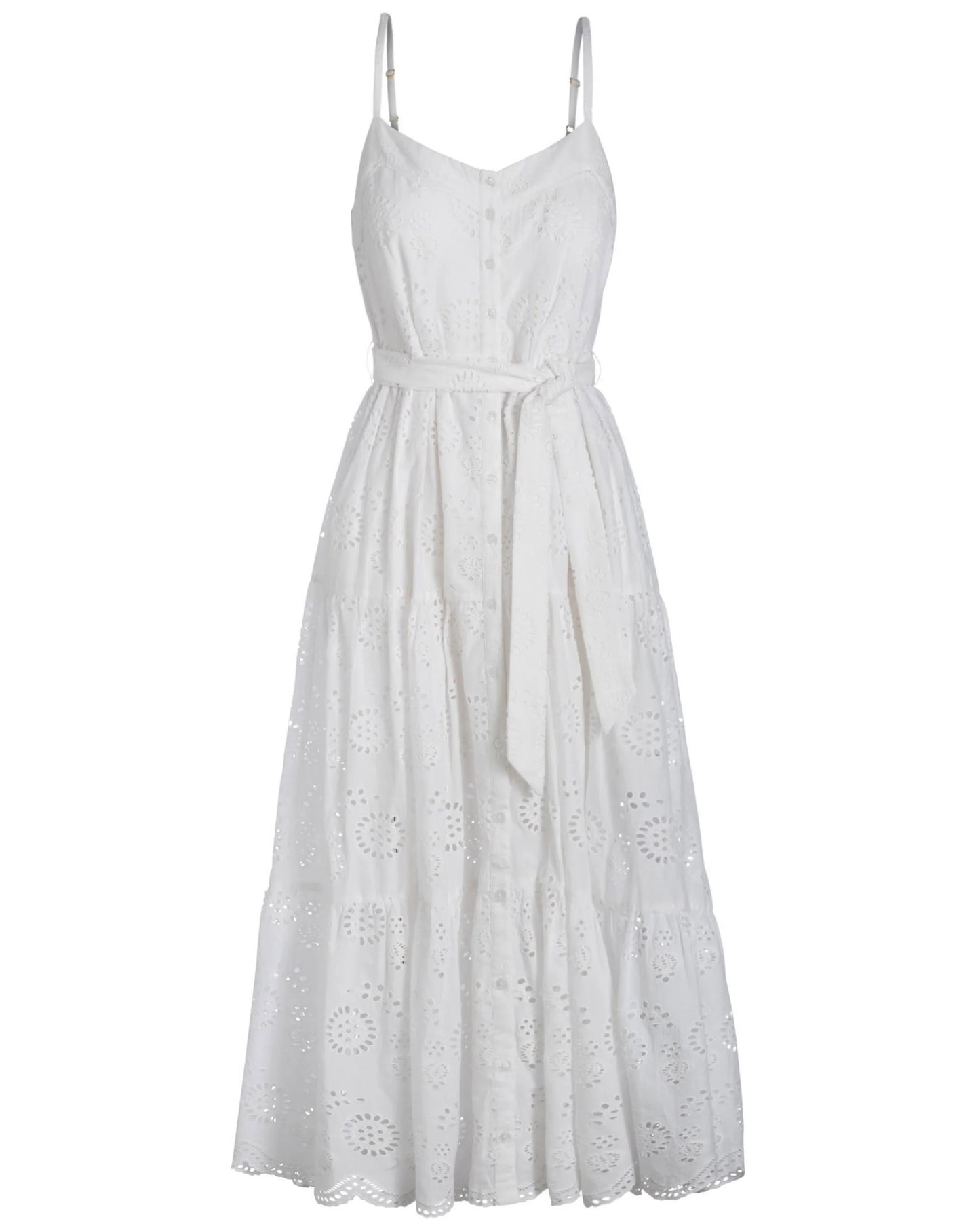 Addyson Dress In Fresh White Eyelet