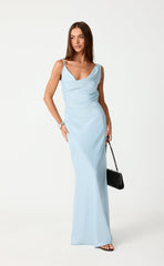 Adley Maxi Dress (Pale Blue)