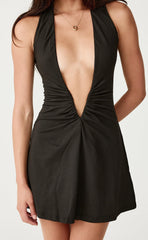 Avril Mini Dress (Black)