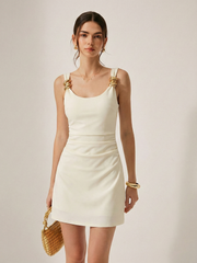 Ring Detail Strappy Bodycon Mini Dress
