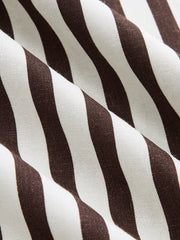 Sleeveless Striped Tie Waist Maxi Dress