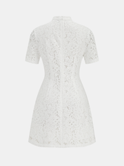 Cheongsam Style Lace Short Sleeve Dress