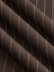 Pinstripe Sleeveless Tie-Waist Shirt Dress