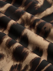 Sleeveless Leopard Print Maxi Dress