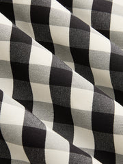 Gingham Cotton Blend Cutout Cami Maxi Dress