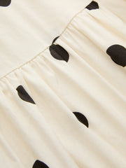 Polka Dot Ruched Cami Maxi Dress