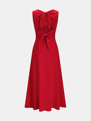 Sleeveless Linen Blend Maxi Dress