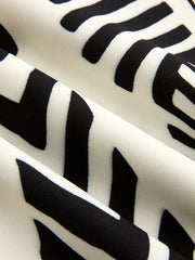Palm Tree Print Strapless Wrap Maxi Dress