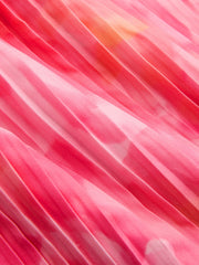 Watercolor Print Pleated Halter Maxi Dress