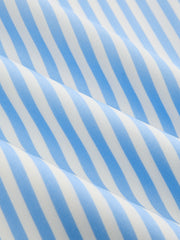 Deep V Neck Halter Striped Midi Dress