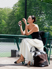 Contrast Color Tube Long Dress