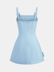 3D Floral A-Line Cami Mini Dress
