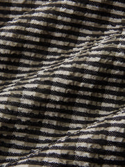 Textured Striped Sleeveless Asymmetrical Dress